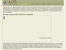 Tablet Screenshot of antelopeusersgroup.org